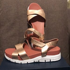 Cole Haan ZeroGrand Sandals- Gold/Brown